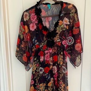 Black Floral Farm Rio Dress